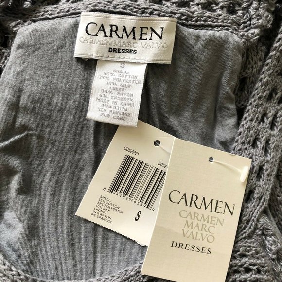 Carmen Marc Valvo Crochet Dress - Picture 6 of 7